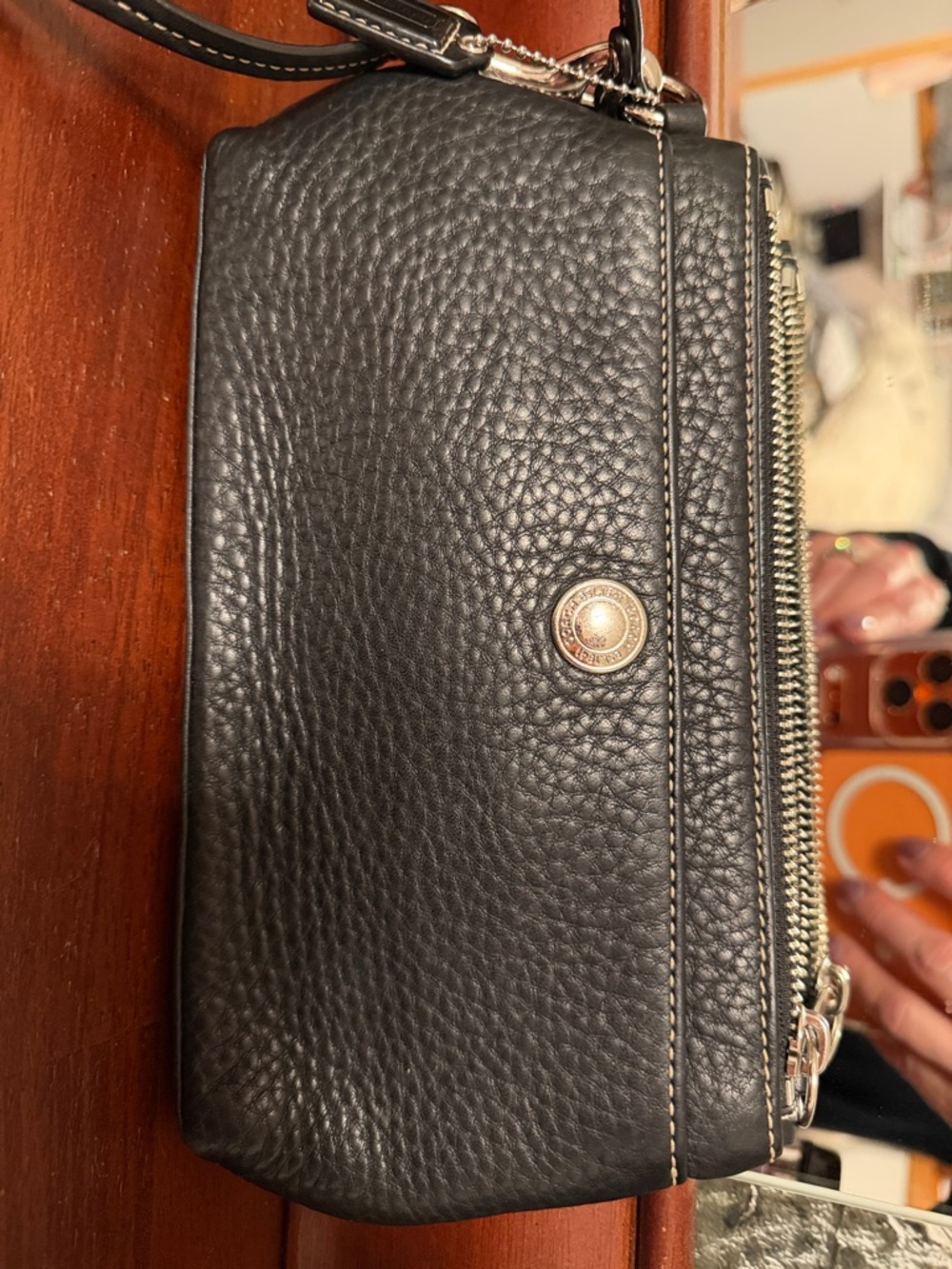 Coach Leather Crossbody Bag - Black